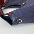 Borsa tote Gucci Giglio grande scamosciata GG 853971 Blu