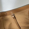 Borsa tote Gucci Giglio grande scamosciata GG 853971 marrone