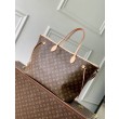 Borsa tote LV M15124 Neverfull Inside Out GM marrone