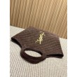 Borse Imitazioni tote YSL Saint Laurent Icare scamosciata marrone
