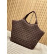 Borse Imitazioni tote YSL Saint Laurent Icare scamosciata marrone
