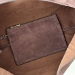 Gucci 837466 Bora Pari all'originale replica a tracolla maxi Softbit Marrone scamosciato