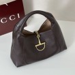 Gucci 837466 Borsa a tracolla maxi Softbit Marrone scuro