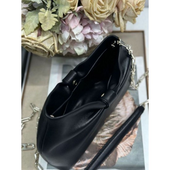 Replica Borsa Dior Bow con fiocco nero e metallo finitura oro Imitazioni Replica qualità specchio Borsa Dior Bow con fiocco nero e metallo finitura oro