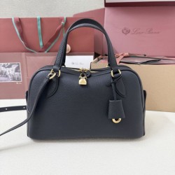 Replica qualità specchio Borsa Needle Loro Piana piccolo/media Nero