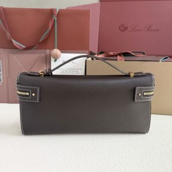 Replica Borsa Loro Piana Extra Clutch L29 Caffè Imitazioni Replica qualità specchio Borsa Loro Piana Extra Clutch L29 Caffè