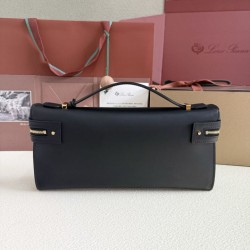Replica Borsa Loro Piana Extra Clutch L29 Nero Imitazioni Replica qualità specchio Borsa Loro Piana Extra Clutch L29 Nero