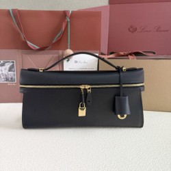 Replica qualità specchio Borsa Loro Piana Extra Clutch L29 Nero