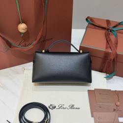 Replica Borse Piana Bale Extra 23 tinta unita Nero Imitazioni Replica qualità specchio Borse Piana Bale Extra 23 tinta unita Nero