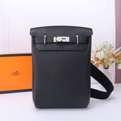 Replica qualità specchio Zaino Hermès Hac &agrave; Dos Nero