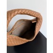 Borsa a spalla hobo Veneta piccola/grande Bottega Veneta intrecciata marrone