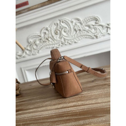 Borse Firmate Replica a tracolla con manico superiore Loro Piana Extra Bag 23 Marrone