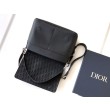 Borsa a tracolla Dior Privé Messenger Uomo con patta nera