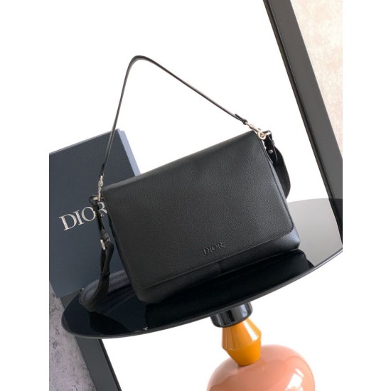 Borsa a tracolla Dior Privé Messenger Uomo con patta nera