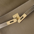 Borsa a tracolla Hermes Kelly Messenger grigia