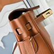 Borsa a tracolla Hermes Kelly Messenger marrone