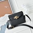 Borsa a tracolla Hermes Kelly Messenger nera