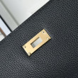 Borsa a tracolla Hermes Kelly Messenger nera