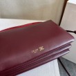 Borsa Celine Trio Flap morbida pelle di agnello bordeaux