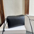 Borsa Replica 1:1 Celine Trio Flap morbida pelle di agnello nera