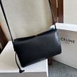 Borsa Replica 1:1 Celine Trio Flap morbida pelle di agnello nera