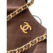 Borsa Chanel 26C Maxi Hobo AS5970 AS5978 scamosciata marrone