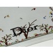Borse Replica Dioramour  Dior Book Tote con tracolla multicolore fiori Revolution ricamati bianchi