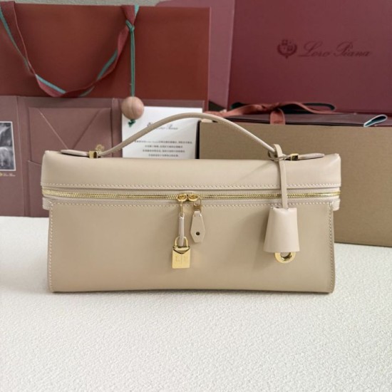 Borsa Loro Piana Extra Clutch L29 Albicocca