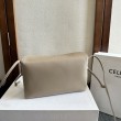 Borse Celine Trio Flap morbida pelle di agnello grigia