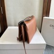 Borse Celine Trio Flap morbida pelle di agnello Marrone