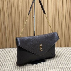 Replica YSL Saint Laurent Cassandre Borsa a busta grande con catena Claret Imitazioni Replica qualità specchio YSL Saint Laurent Cassandre Borsa a busta grande con catena Claret