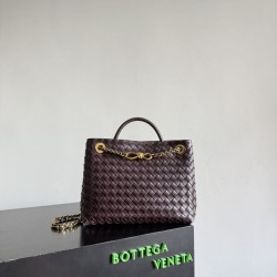 Replica qualità specchio Borse Bottega Veneta Andiamo piccola/media/grande pelle intrecciata marrone