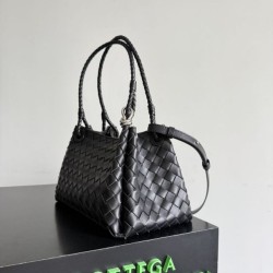 Replica Borse Bottega Veneta Parachute intrecciato nero Imitazioni Replica qualità specchio Borse Bottega Veneta Parachute intrecciato nero