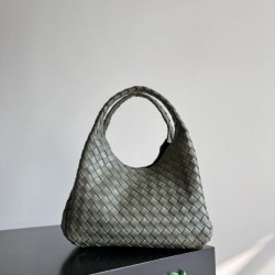 Replica qualità specchio Borse Imitazioni Campana Bottega Veneta media/grande intrecciata Verde