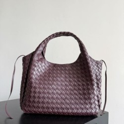 Replica Borsa 1:1 Campana Bottega Veneta media/grande intrecciata Marrone Imitazioni Replica qualità specchio Borsa 1:1 Campana Bottega Veneta media/grande intrecciata Marrone