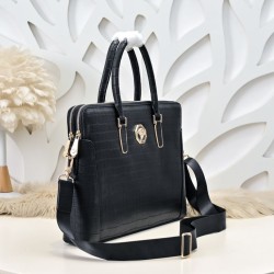 Replica Borsa business Stefano Ricci Stampa coccodrillo Nero Imitazioni Replica qualità specchio Borsa business Stefano Ricci Stampa coccodrillo Nero