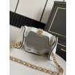 Replica Perfetta a mano Chanel 25 Mini Hobo AS5293 Rafia intrecciata Beige/Nero