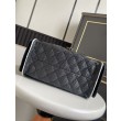 Imitazioni borse griffate a mano Chanel 25 Mini Hobo AS5293 Rafia intrecciata Nero