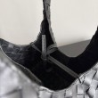 Borsa a tracolla Bottega Veneta Campana piccola intrecciata Nero