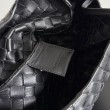 Borsa a tracolla Bottega Veneta Campana piccola intrecciata Nero