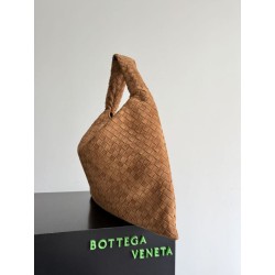 Imitazioni borse griffate a tracolla Bottega Veneta Large Hop pelle scamosciata marrone