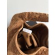 Imitazioni borse griffate a tracolla Bottega Veneta Large Hop pelle scamosciata marrone