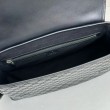 Borsa a tracolla media Gucci 850235 GG Emblem Uomo Nero