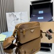 Borsa a tracolla Prada Re-Nylon 1BC167 Marrone