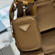 Borsa a tracolla Prada Re-Nylon 1BC167 Marrone