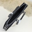 Borse Firmate Replica a tracolla Stefano Ricci con aquila in metallo e motivo coccodrillo nero