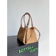 Borse Firmate Replica Bottega Veneta Parachute intrecciato marrone