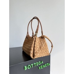 Borse Firmate Replica Bottega Veneta Parachute intrecciato marrone