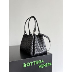 Borse Replica Bottega Veneta Parachute intrecciato nero