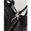 Borse Replica Bottega Veneta Parachute intrecciato nero